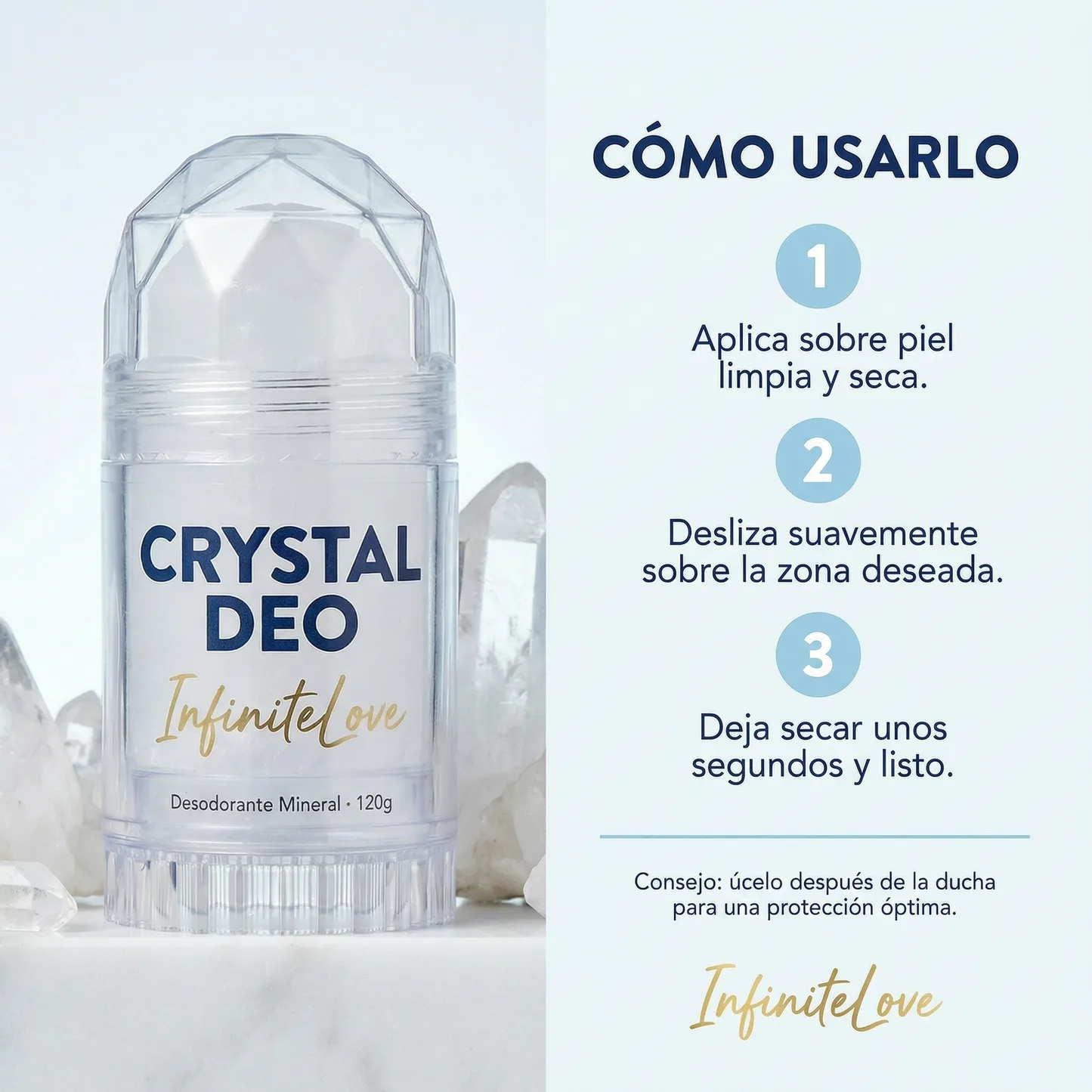 Desodorante Crystal Natural 24H – Protección Sin Químicos