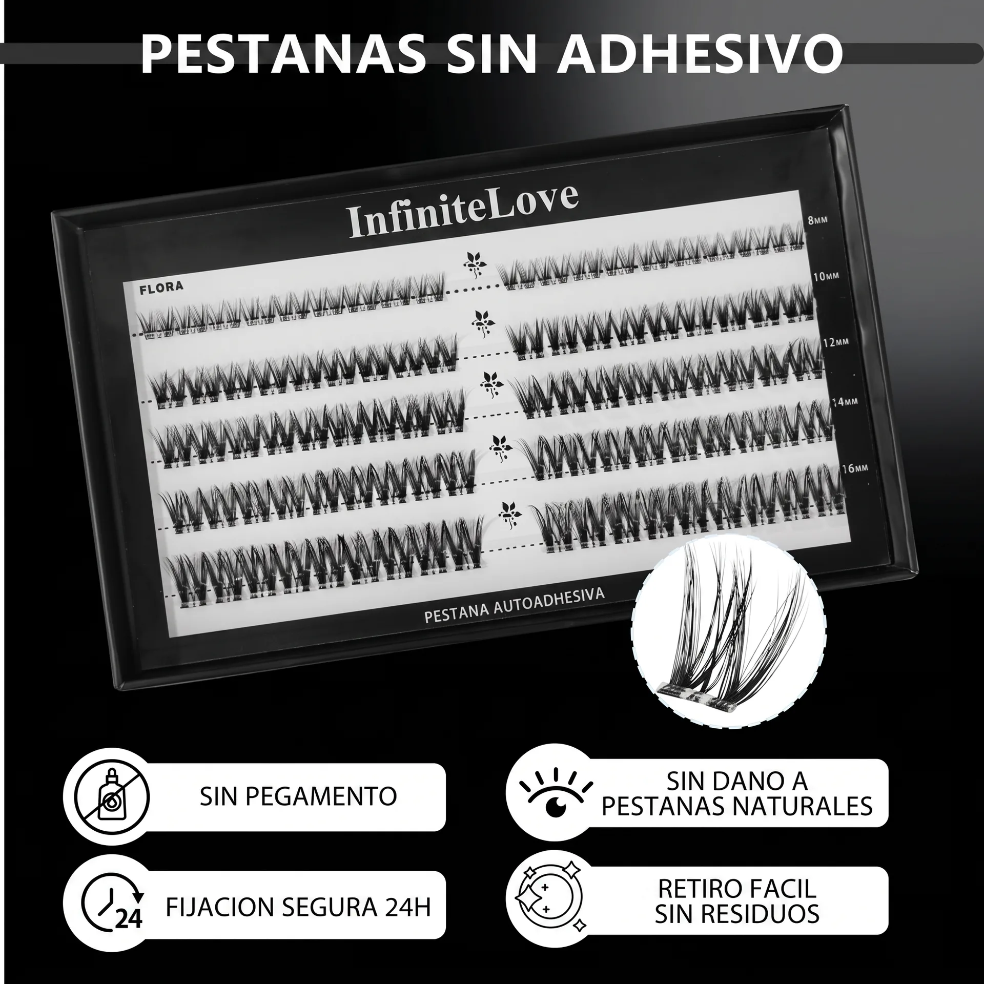 Pestanas Sin Adhesivo - InfiniteLove