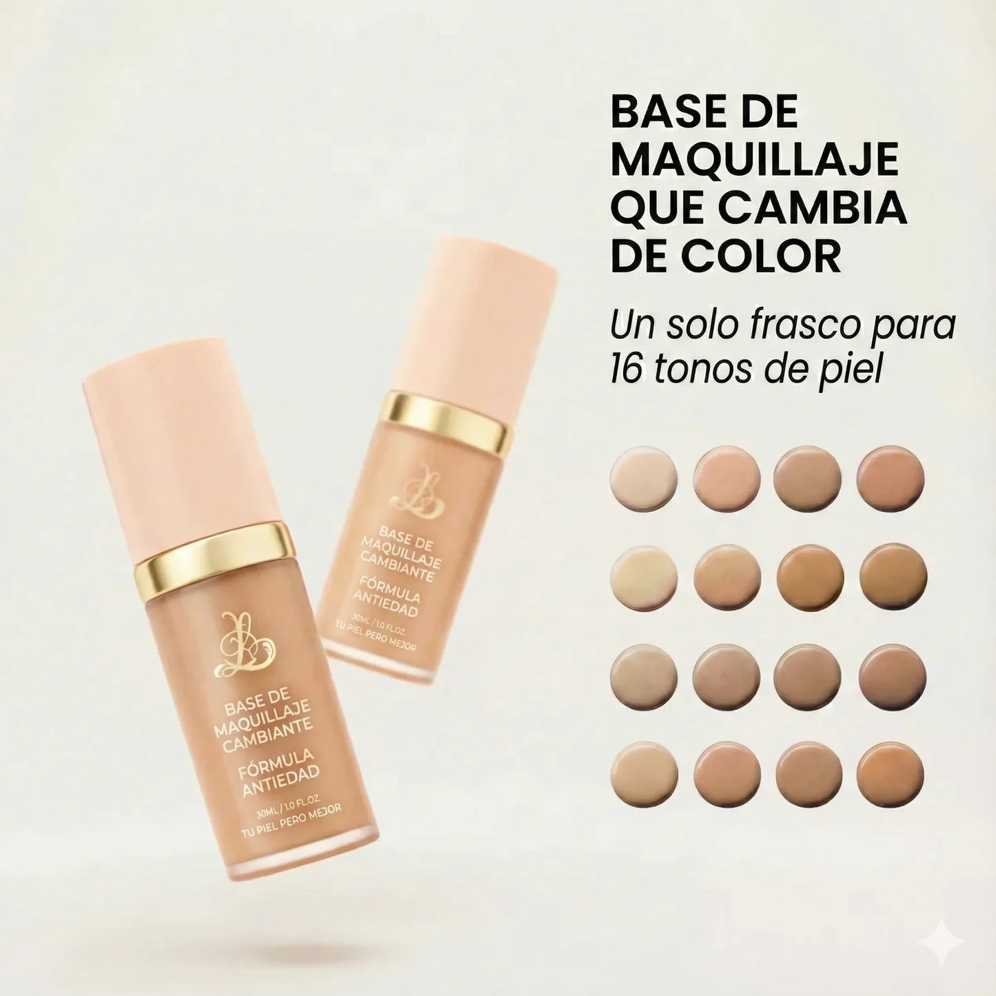 Base de Maquillaje Antiedad SPF 50 | Se Adapta a tu Piel