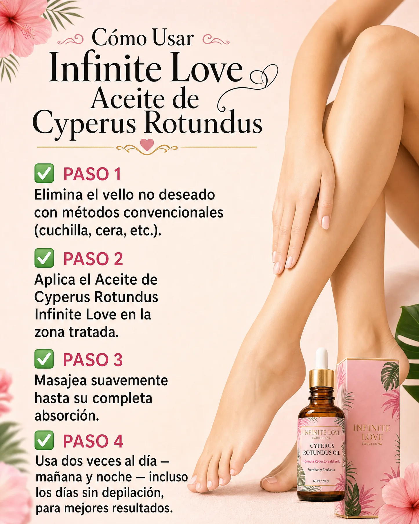 InfiniteSmooth — Aceite Reductor de Vello
