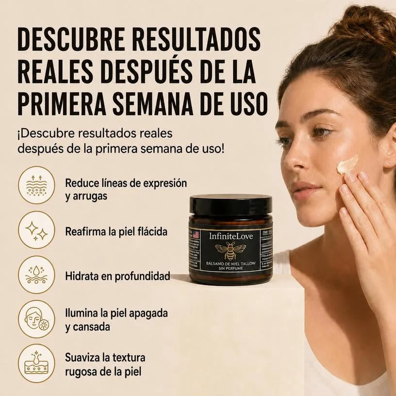 Bálsamo Hidratante Sebo y Miel Cítricos 100% Natural Antiedad 120ml