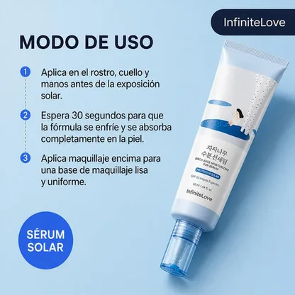Sérum Solar Hidratante Savia de Abedul SPF50+ PA++++ Sin Residuo Blanco K-Beauty 50ml