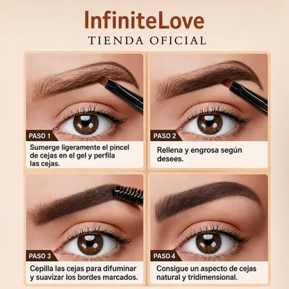 Crema Tinte de Cejas Tridimensional Resistente al Agua Larga Duracion Efecto Microblading 10ml