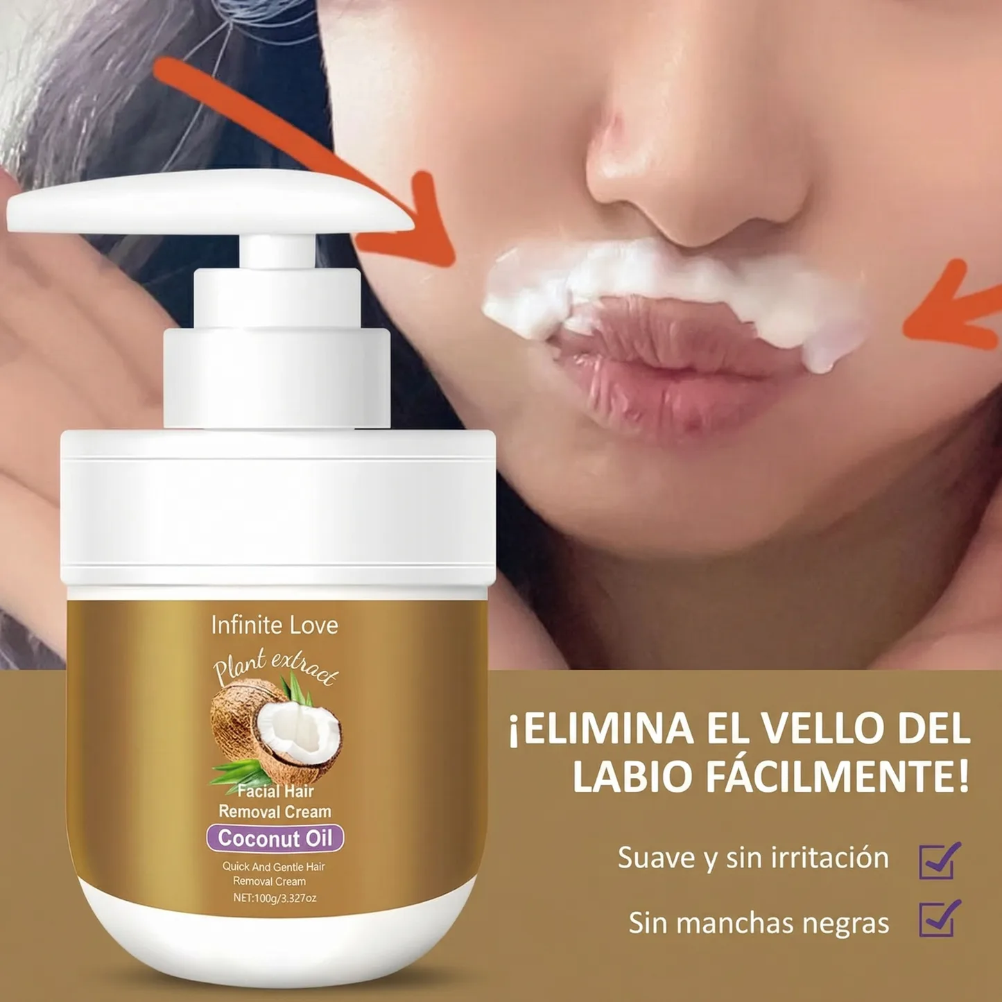 Crema Depilatoria Facial – Eliminación Delicada del Vello