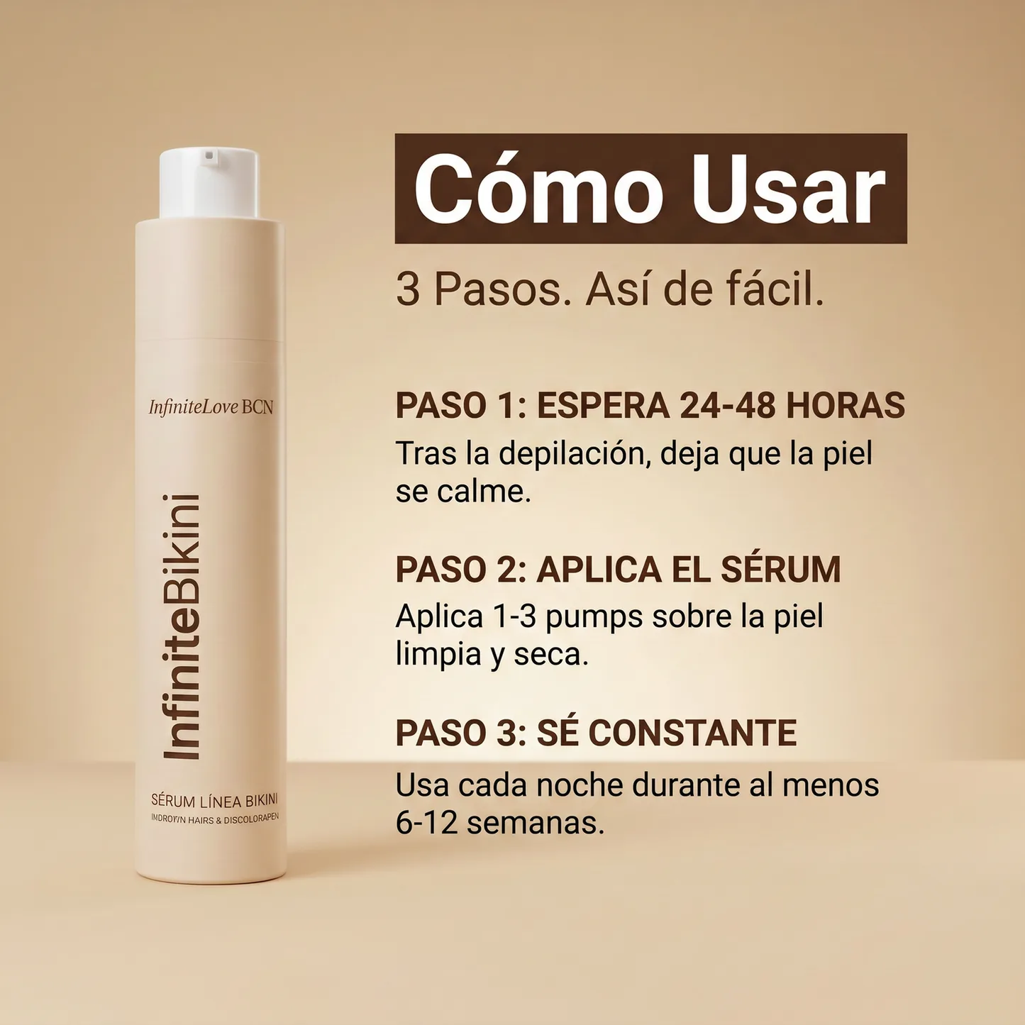 InfiniteBikini - Sérum 3 en 1 Línea Bikini